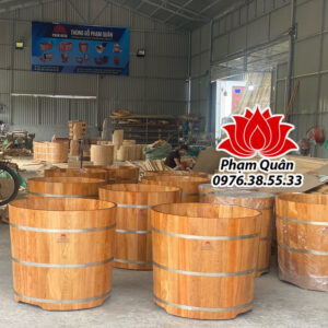 Xưởng sx bồn tắm gỗ Phạm Quân