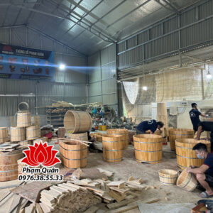 Xưởng bồn tắm gỗ Phạm Quân
