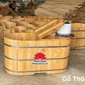 Bồn tắm gỗ xông hơi